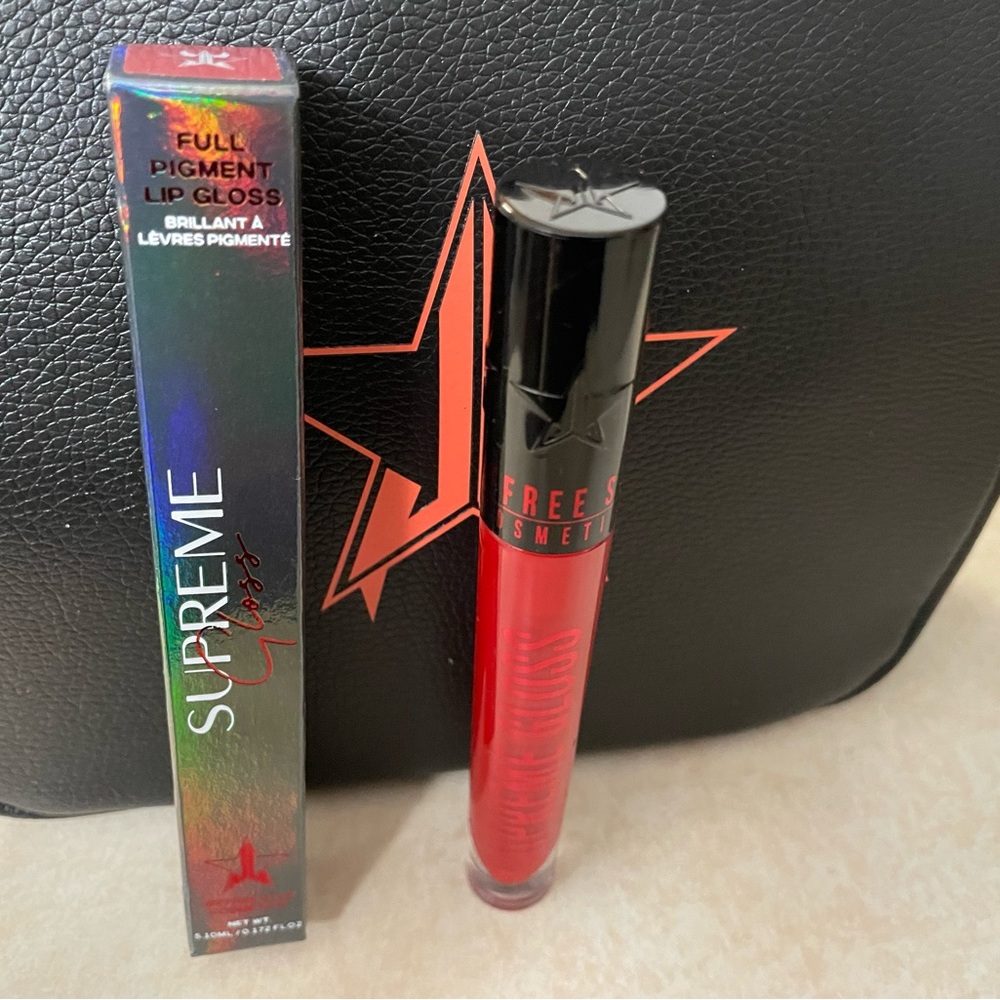 Jeffree Star Supreme Gloss Full Pigment Red  Lip Gloss NIB - Picture 2 of 7